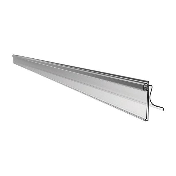 ANGLED LABEL HOLDER 3" CLEAR DS