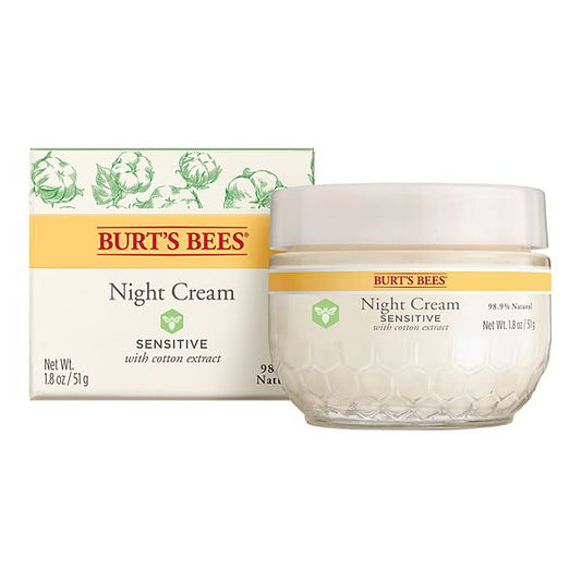 Burts Bees Night Cream 1.8oz Sensitive