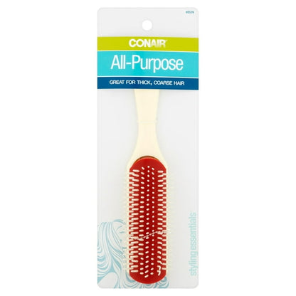 CONAIR Styling Essentials All-Purpose 7-Row Rubber Cushion Brush