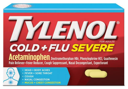 TYLENOL COLD+FLU+CGH NT WLDBRY LIQ 8 OZ