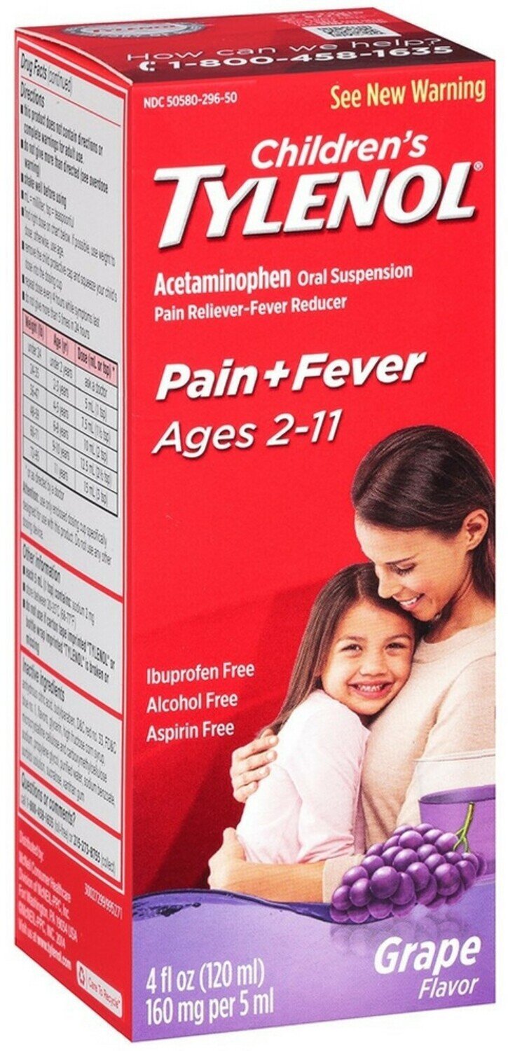 TYLENOL INFANT SUSP GRAPE 2OZ