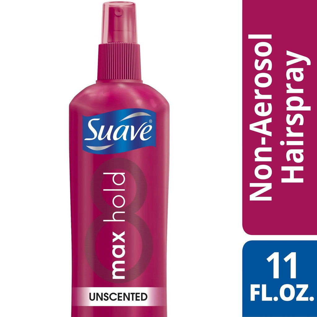 Suave Hairspray Max Hold 8 Unscented 11oz