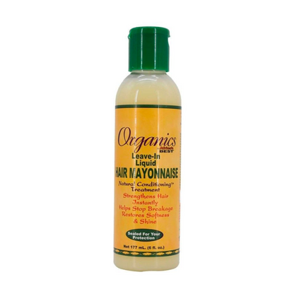 Africas Best Orig Hair Mayo Liquid Leave-In Condition 6oz