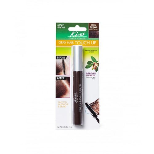 Kiss Red Root Touch-Up Brush Natural Dark Brown (3in)