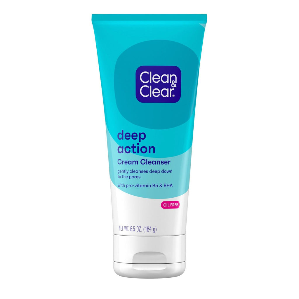 Clean & Clear Deep Action Cream Cleanser 6.5oz Oil-Free