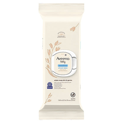 Aveeno Baby Wipes 25 Count Sensitive (4in)