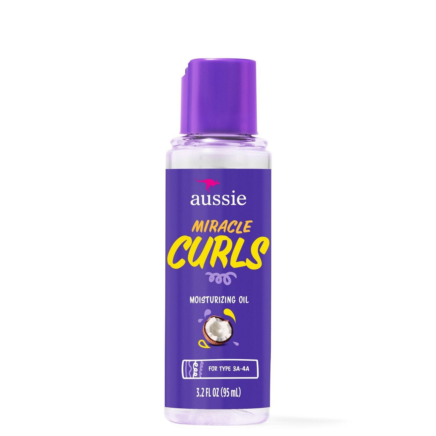 Aussie Miracle Curls Defining Oil 3.2oz (Coconut+Jojoba Oil)