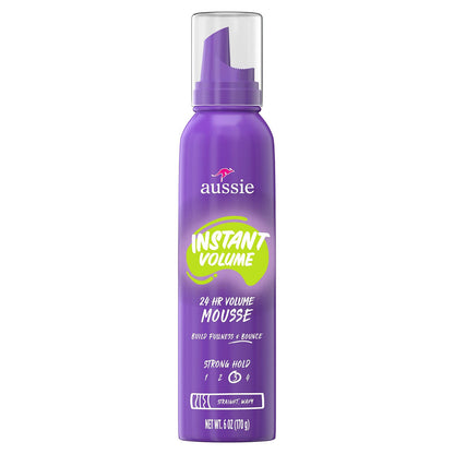 Aussie Instant Volume Mousse 24 Hour Strong Hold 6oz