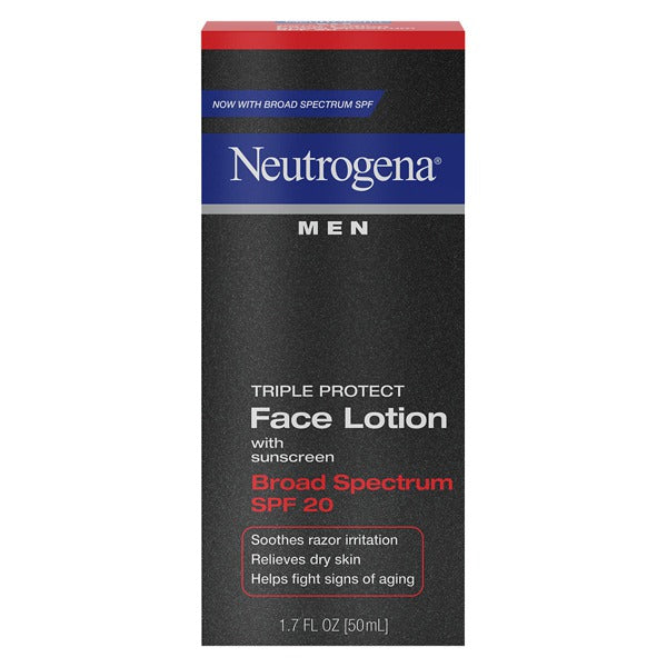 NEUTROGENA MEN LOTION TRIPLE SPF20 1.7OZ