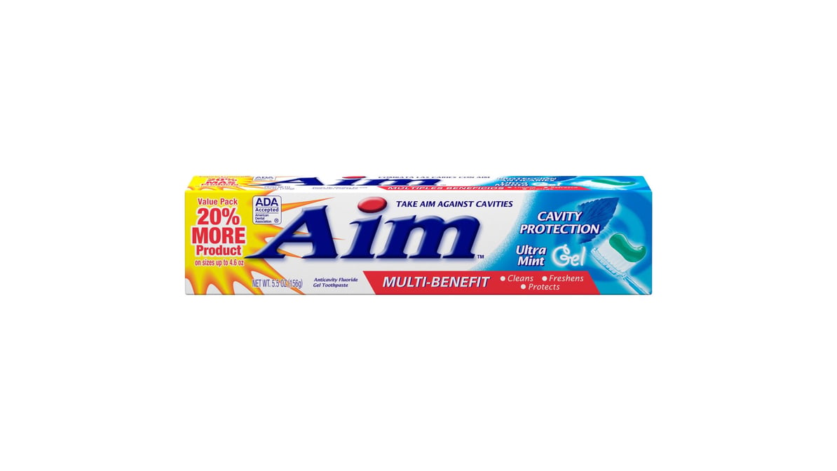 AIM CAVITY PROTECTION GEL MINT 5.5OZ