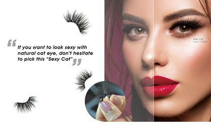 EBIN NEW YORK Cattitude Sexy Cat False 3D Eyelashes - Sagittarius