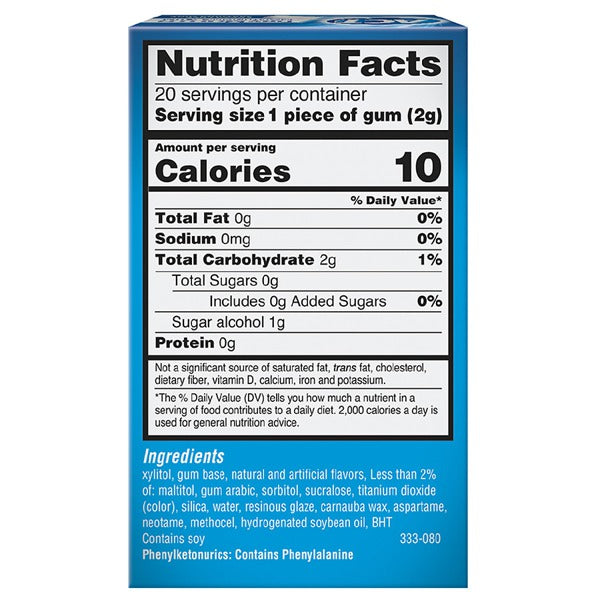 ACT DRY MOUTH SOOTHING MINT GUM 20CT