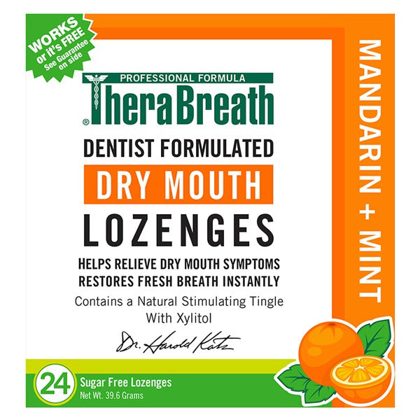 THERABREATH MANDARIN MINT LOZENGES 100CT