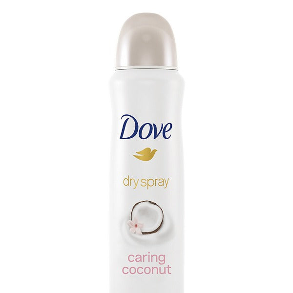 Dove Deodorant 3.8oz Dry Spray Caring Coconut Twin Pack