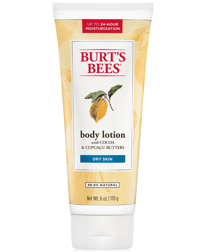 Burts Bees Body Lotion Cocoa & Cupuacu Butter 6oz Dry Skin