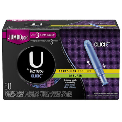 U BY KOTEX CLICK TAMPONS REG 16CT