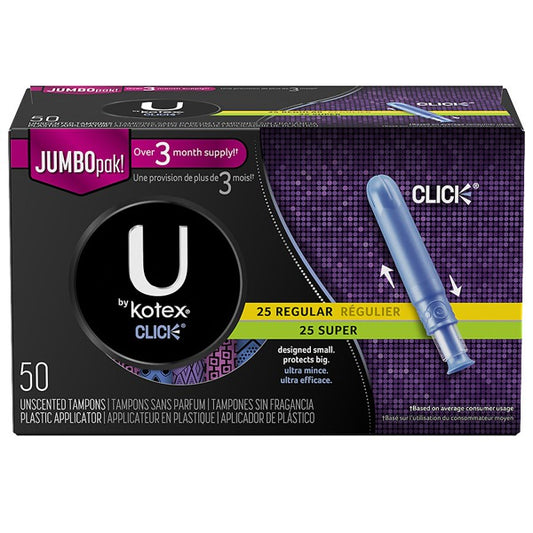 U BY KOTEX CLICK TAMPONS REG 16CT