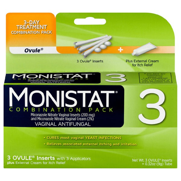 MONISTAT 3 KT 200MG-2% COMBO PACK