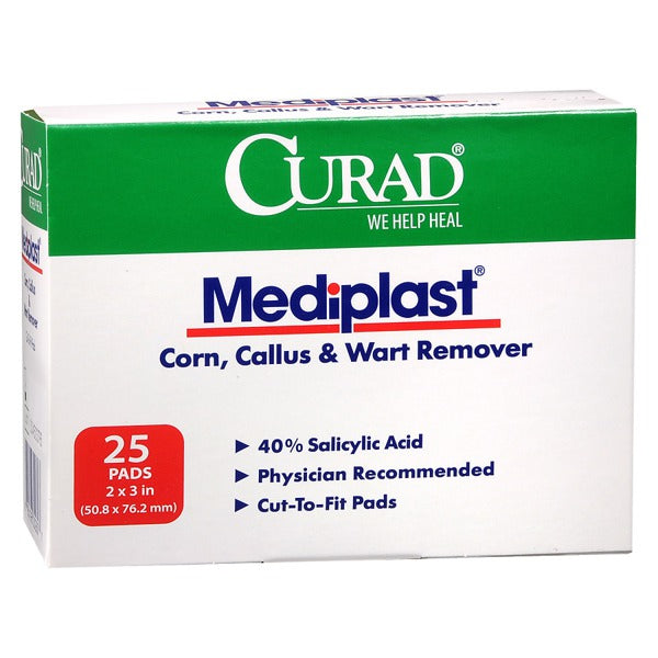 CURAD MEDIPLAST WART 40 % PAD 25