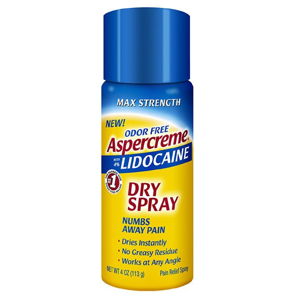 ASPERCREME LIDOCAINE DRY SPRAY 4OZ