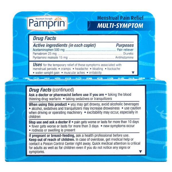 PAMPRIN MULTI-SYMPTOM CAPLET 20CT