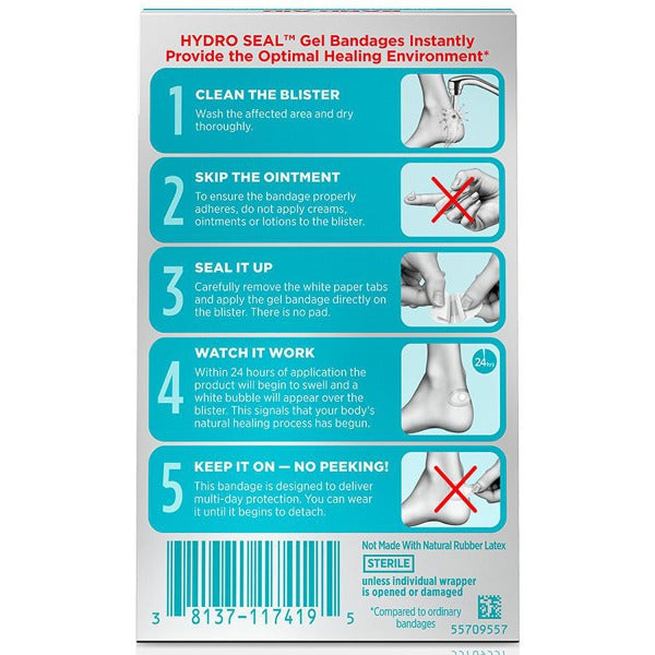 BAND AID HYDRO SEAL BLISTER HEELS BDG 6C