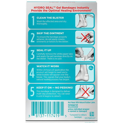 BAND AID HYDRO SEAL BLISTER HEELS BDG 6C
