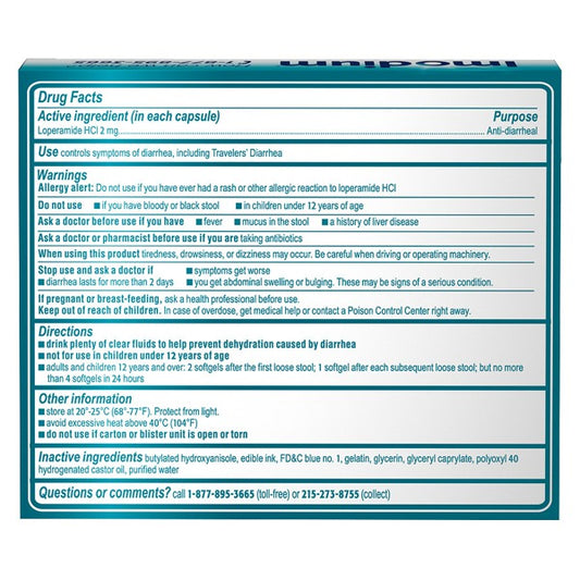 IMODIUM A-D SOFTGELS 24CT