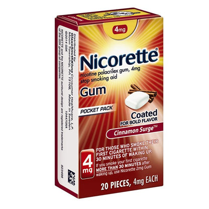 NICORETTE GUM 4MG CINNAMON 160 CT