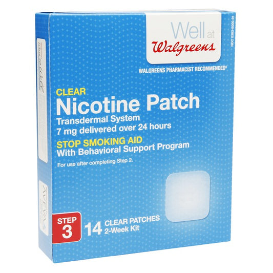 GNP NICOTINE PATCH 7MG/24HR STEP 3 14CT