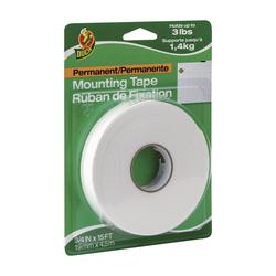 DUCK Permanent Mounting Tape - White, 0.75" x 60"