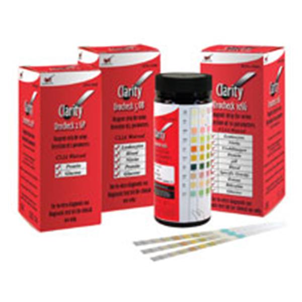 CLIA 10 URINALYSIS STRIPS DSHP