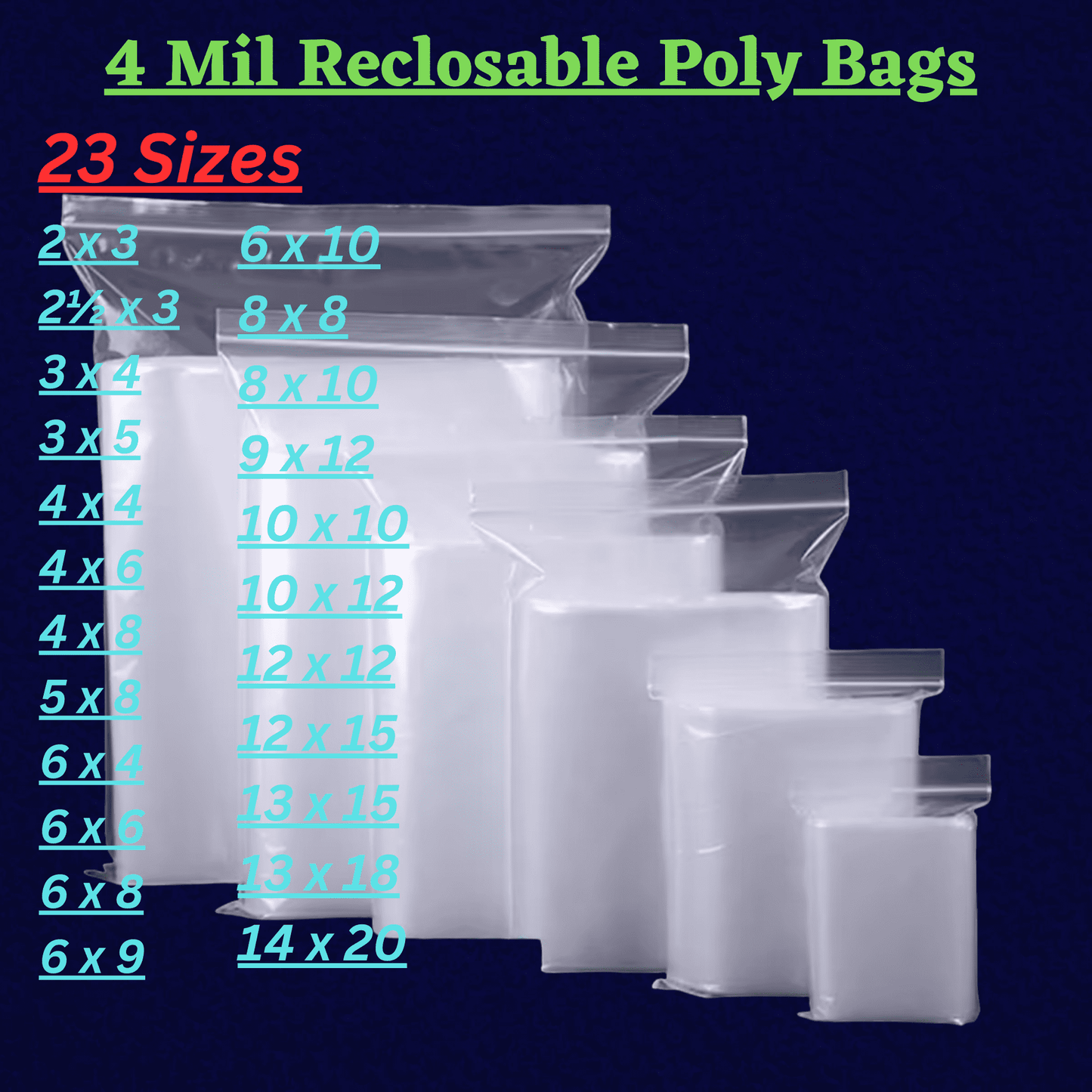 BAG ZIP BG 4M 2.5X3N 1000