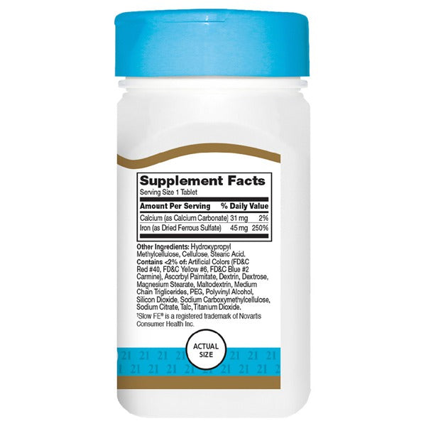 IRON SLOW RELEASE FORMULA TAB 60CT 21ST