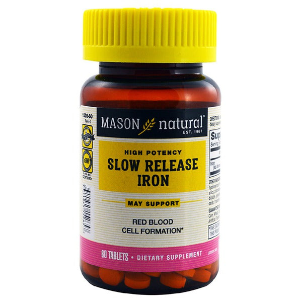 IRON SLOW RELEASE 50MG TABS 60CT MASON
