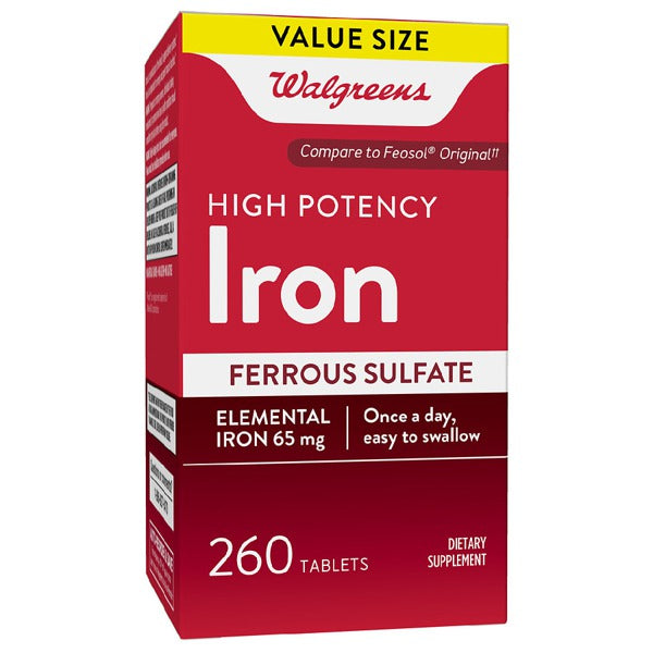 IRON SULFATE 65MG EC TABLET 100CT WINDML