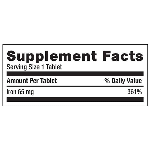 IRON SULFATE 65MG EC TABLET 300CT WINDML