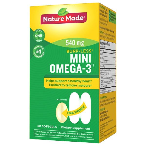 OMEGA 3 SUPER 500MG SGC 60CT NAT MADE