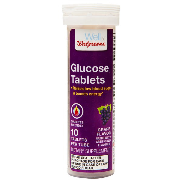 GNP GLUCOSE TAB GRAPE 6X10CT