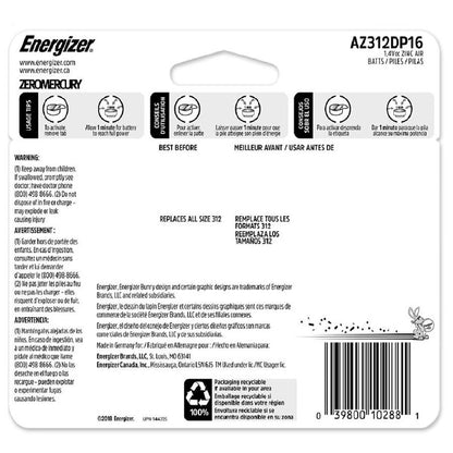 ENERGIZER HEARING AID EZ-TURN L312 8PK