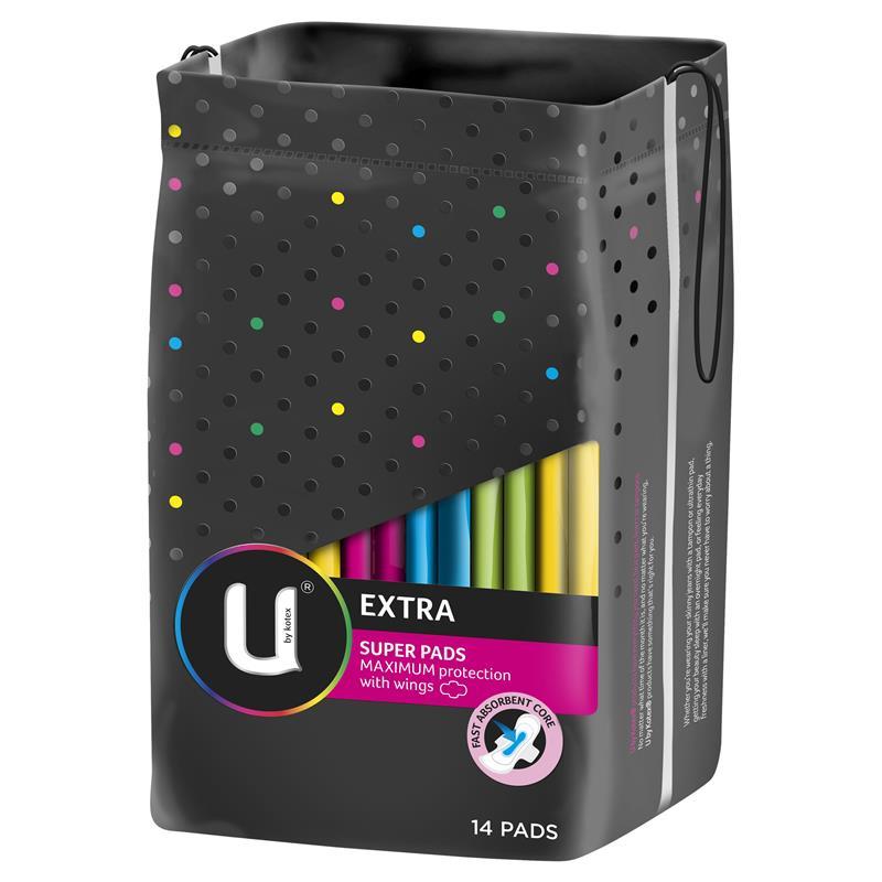 U BY KOTEX MAXI PA 14 WING OVN