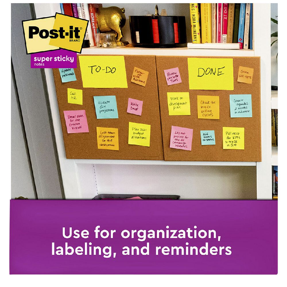 Post-It Sticky Notes 4 Pad Pack, 2" X 1.5" - Cape Town Colors