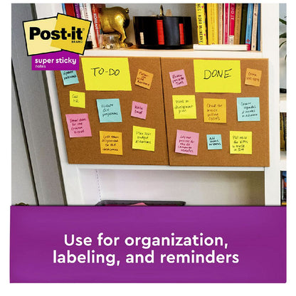 Post-It Sticky Notes 4 Pad Pack, 2" X 1.5" - Cape Town Colors
