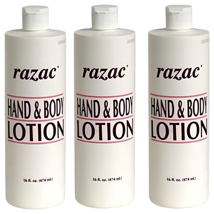 RAZAC HAND & BODY LOTION  16 OZ