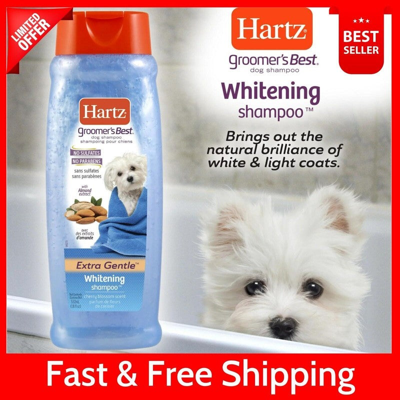 Hartz Groomer's Best Whitening Dog Shampoo, 18oz