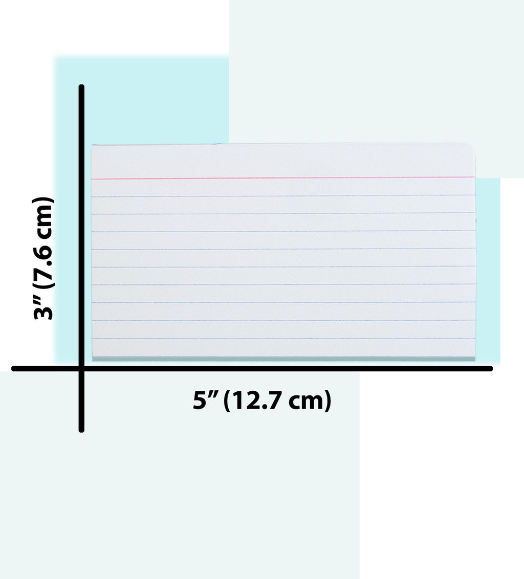 iScholar Ruled Index Cards 3" x 5", 100 Ct