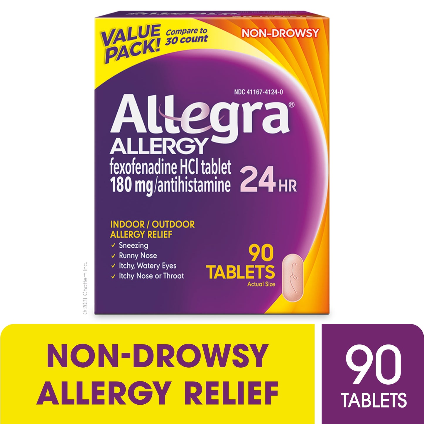 ALLEGRA DL 24HR TABLET 30CT 6PC PW