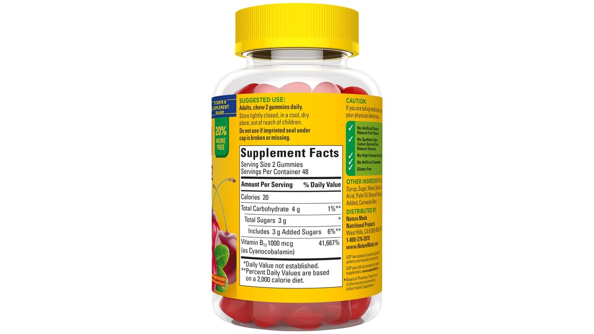 B12 ENERGY WBRY GUM 80CT NAT MADE