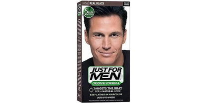 Just For Men Shampoo-In Hair Color For Men - Real Black H-55