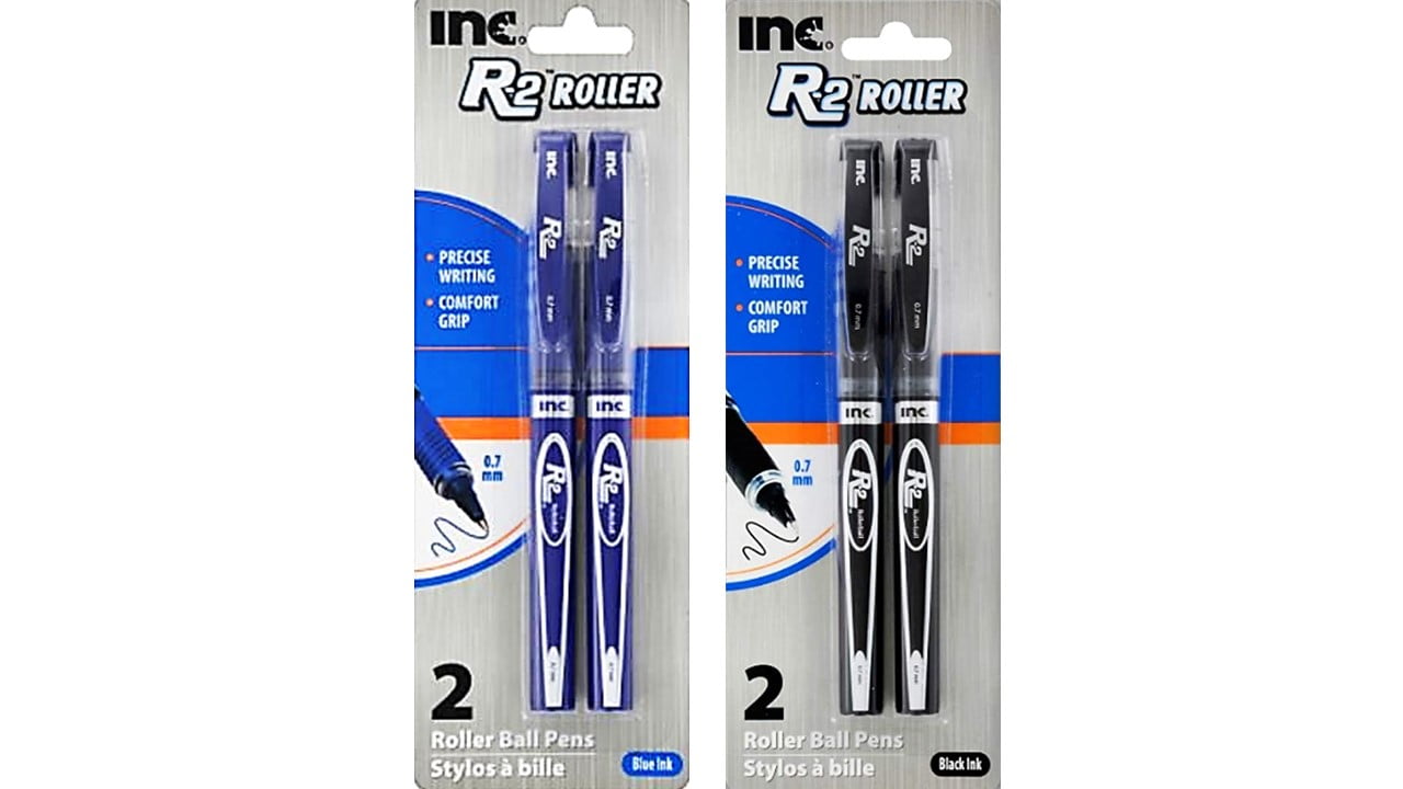 SHRP RLR BALL PEN BLACK 2CT